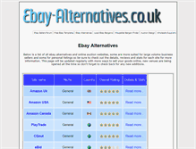 Tablet Screenshot of ebay-alternatives.co.uk